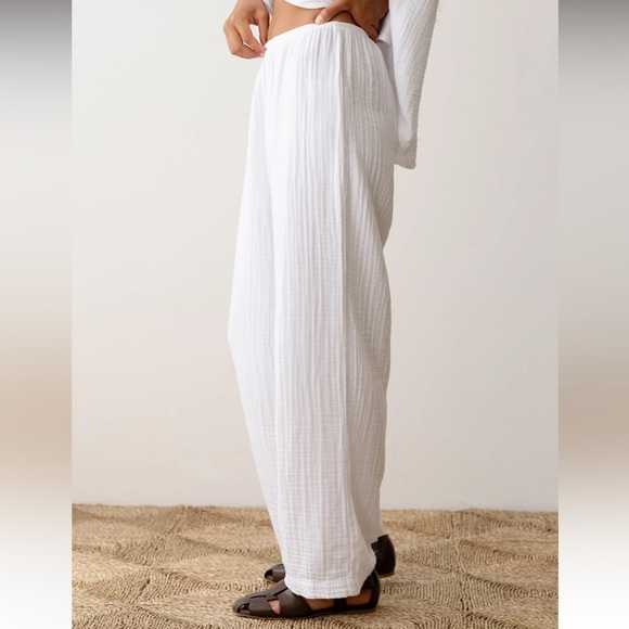 DONNI. white pant - size S - Picture 4 of 4